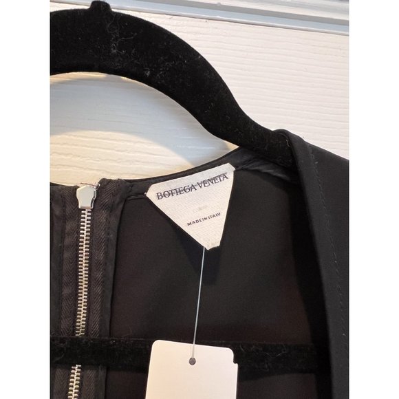 Womens Black Bottega Veneta Silk-Blend Dress - Picture 3 of 9